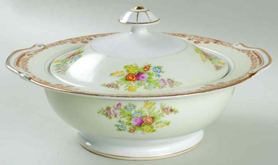 EMP23 (JAPAN) Round Covered Vegetable by Empress (Japan)-1