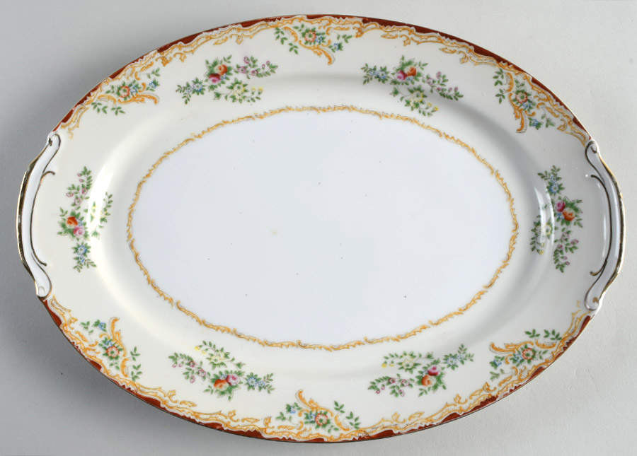 EMP9 13" Oval Serving Platter by Empress (Japan)-1