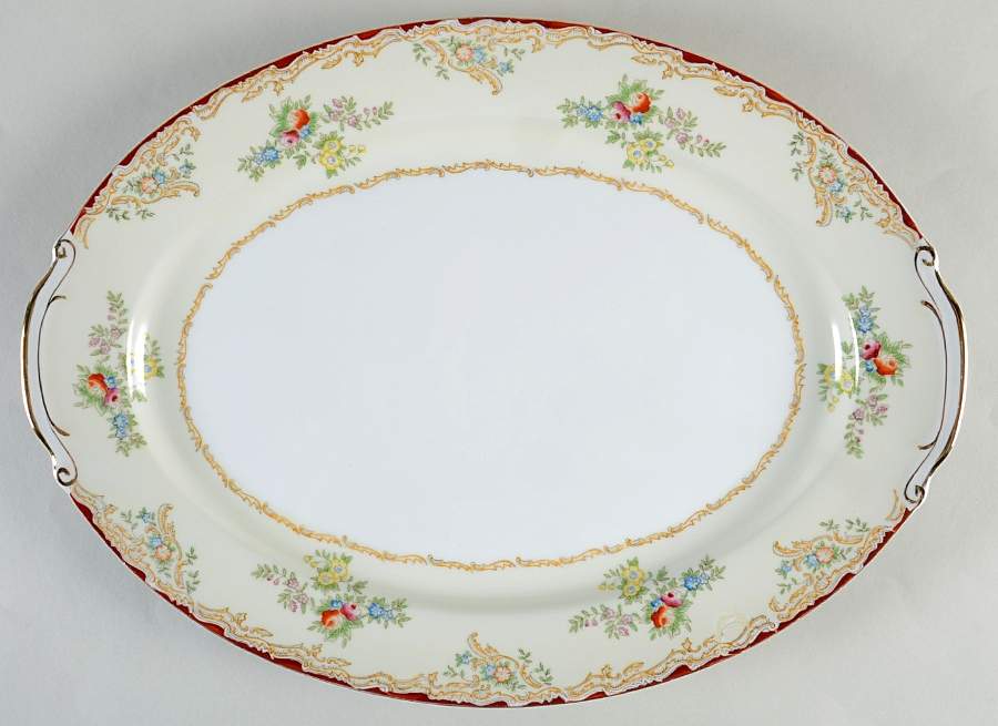 EMP9 15" Oval Serving Platter by Empress (Japan)-1