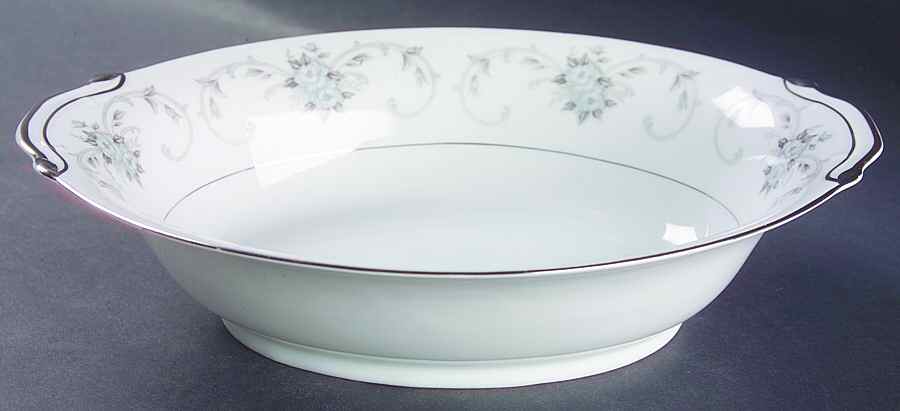Fleurette 10" Oval Vegetable Bowl by Empress (Japan)-1