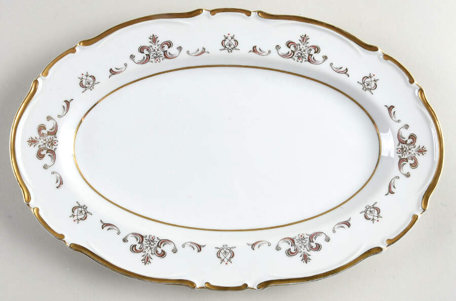 Florence 12" Oval Serving Platter by Empress (Japan)-1