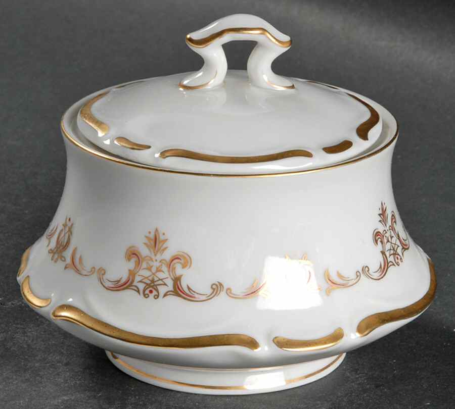 Florence Sugar Bowl & Lid by Empress (Japan)-1