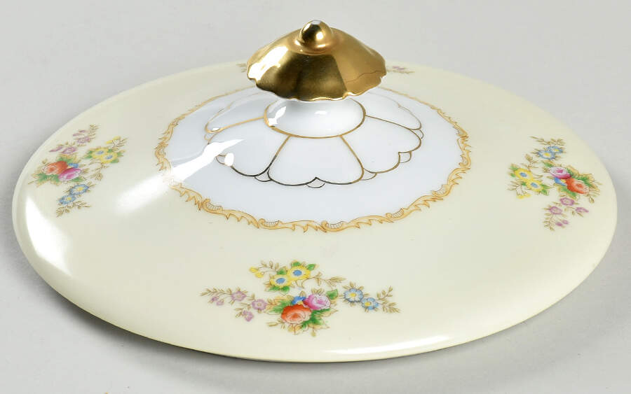 Flora (No #) Lid for Round Vegetable by Empress (Japan)-1