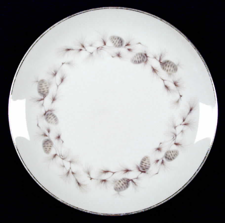 Garland of Cone Salad Plate by Empress (Japan)-1