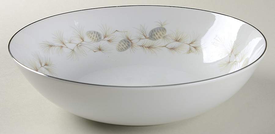 Garland of Cone 9" Round Vegetable Bowl by Empress (Japan)-1
