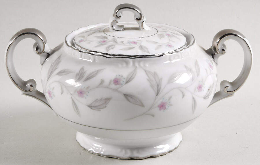 Garland Sugar Bowl & Lid by Empress (Japan)-1