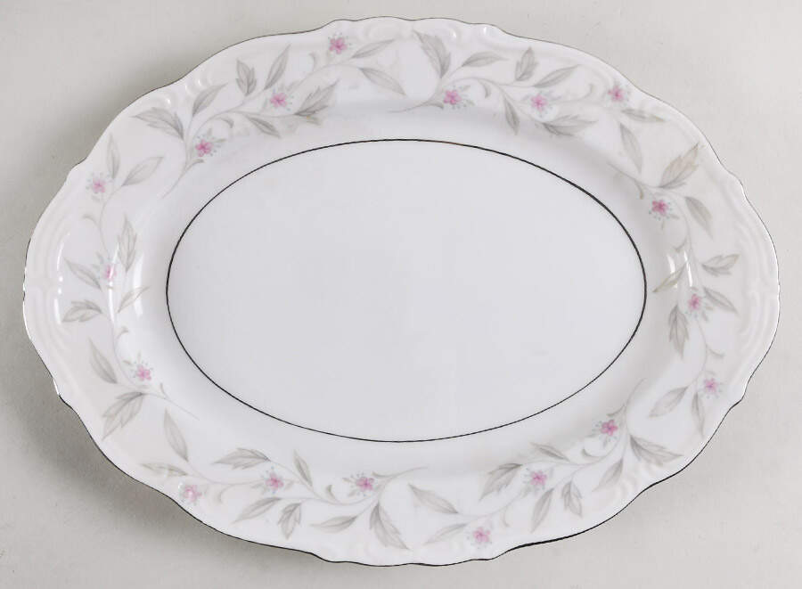 Garland 12" Oval Serving Platter by Empress (Japan)-1