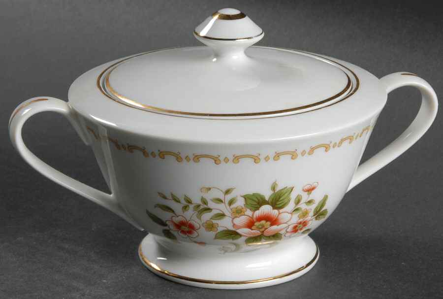 Glendale Sugar Bowl & Lid by Empress (Japan)-1