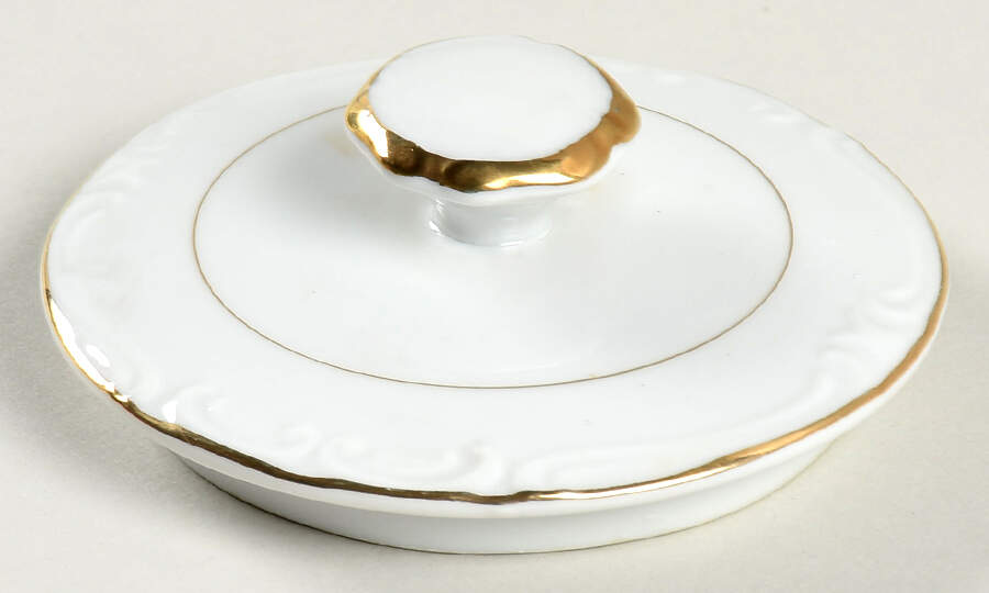 Golden Garland Lid for Sugar Bowl by Empress (Japan)-1