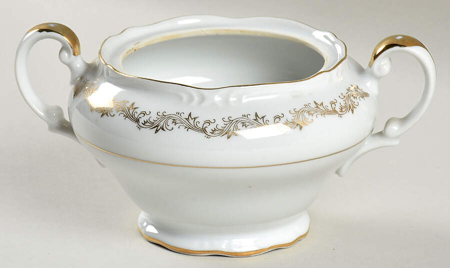 Golden Garland Sugar Bowl No Lid by Empress (Japan)-1