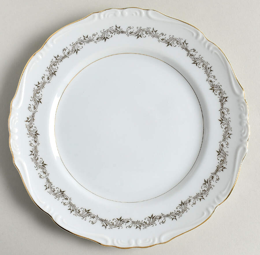 Golden Garland Salad Plate by Empress (Japan)-1