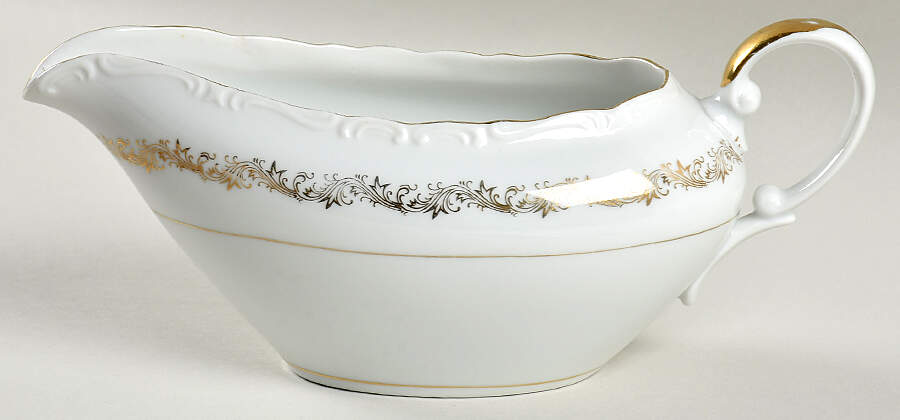 Golden Garland Gravy Boat by Empress (Japan)-1