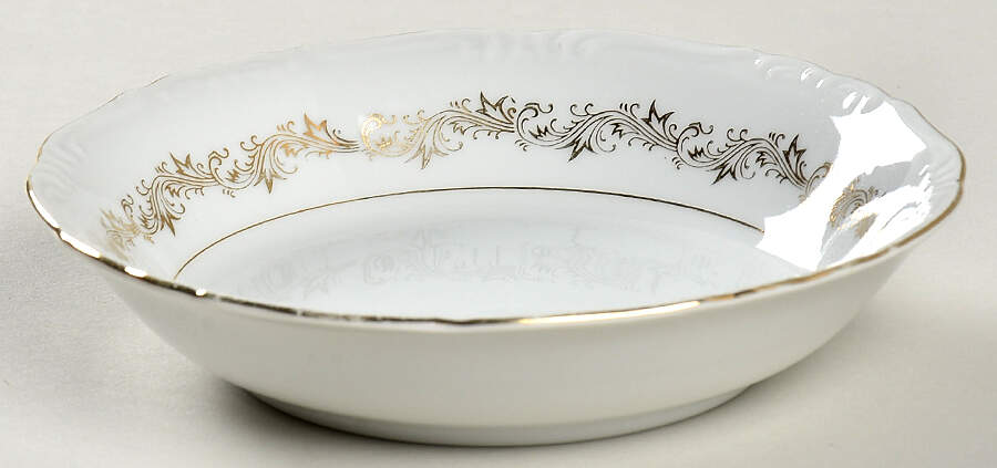 Golden Garland Fruit/Dessert (Sauce) Bowl by Empress (Japan)-1