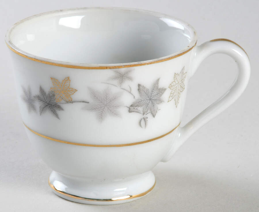Golden Silhouette Footed Demitasse Cup by Empress (Japan)-1