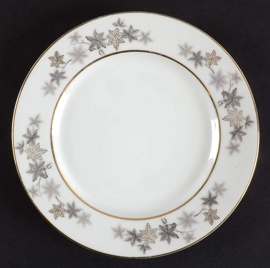 Golden Silhouette Bread & Butter Plate by Empress (Japan)-1
