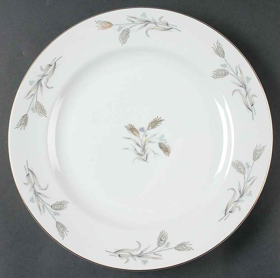 Gold Wheat 12" Chop Plate (Round Platter) by Empress (Japan)-1
