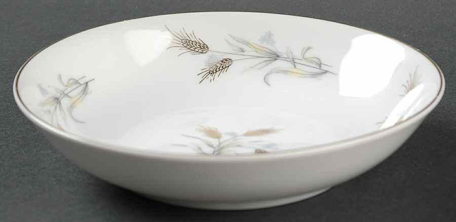 Gold Wheat Fruit/Dessert (Sauce) Bowl by Empress (Japan)-1