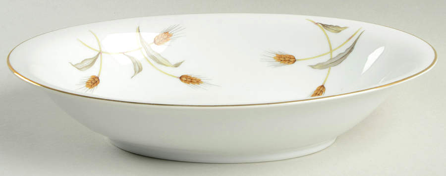 Golden Wheat 11" Oval Vegetable Bowl by Empress (Japan)-1