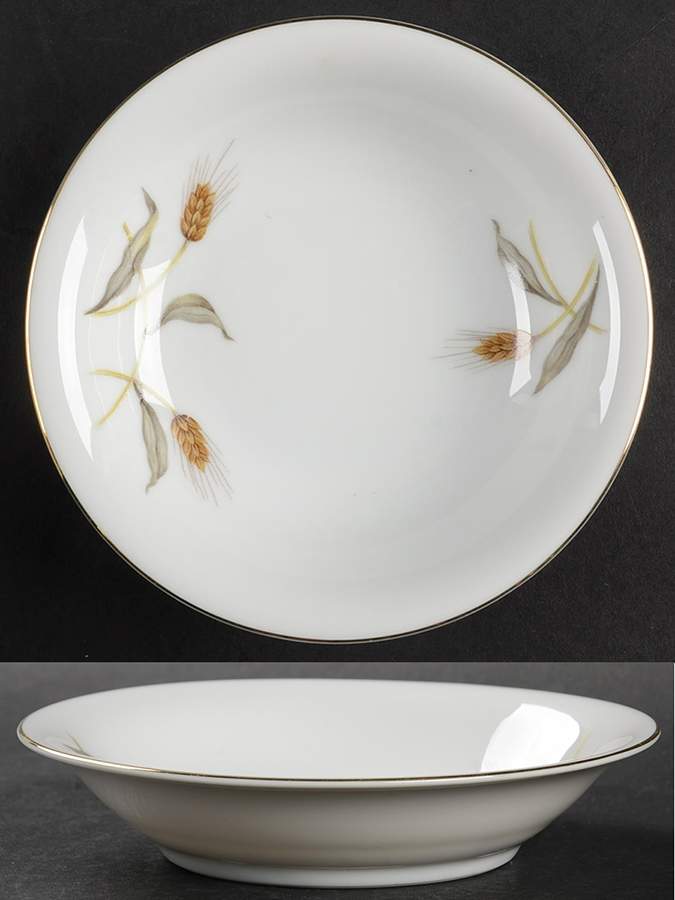 Golden Wheat Fruit/Dessert (Sauce) Bowl by Empress (Japan)-1