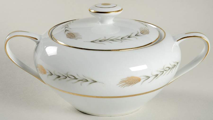 Grano Sugar Bowl & Lid by Empress (Japan)-1