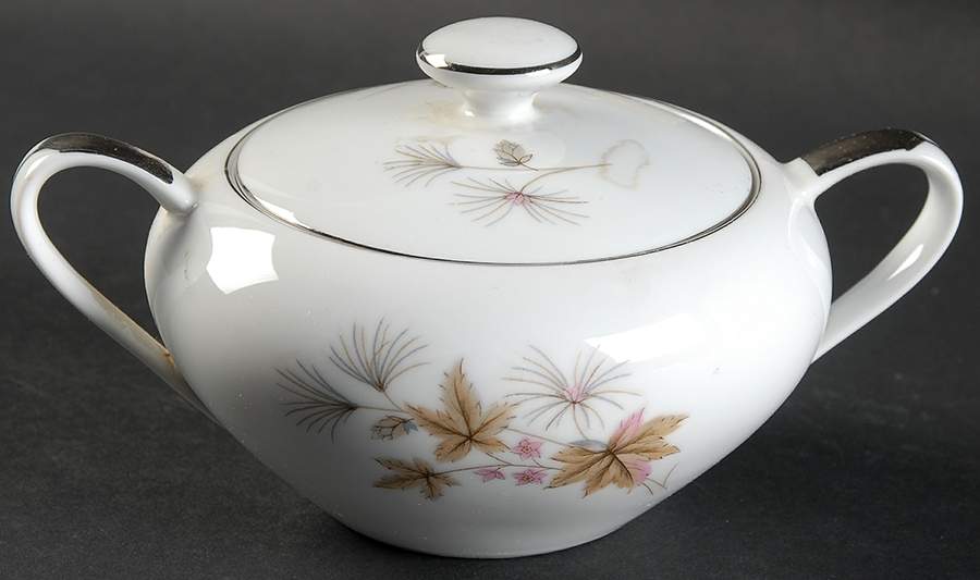 Granada Sugar Bowl & Lid by Empress (Japan)-1