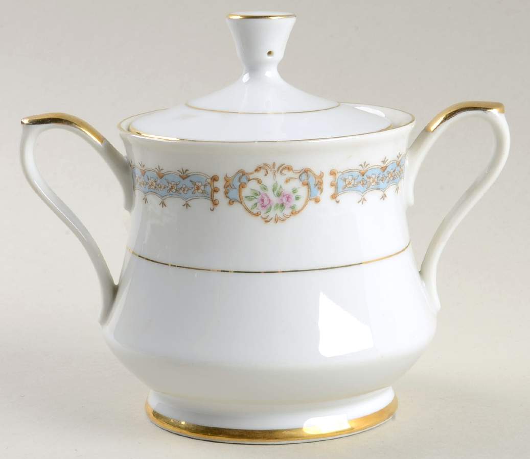 Marquis Sugar Bowl & Lid by Empress (Japan)-1