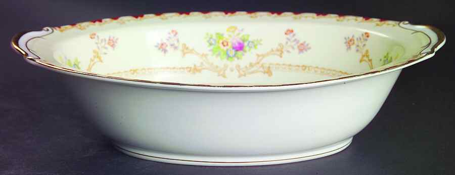 Mignon 10" Oval Vegetable Bowl by Empress (Japan)-1