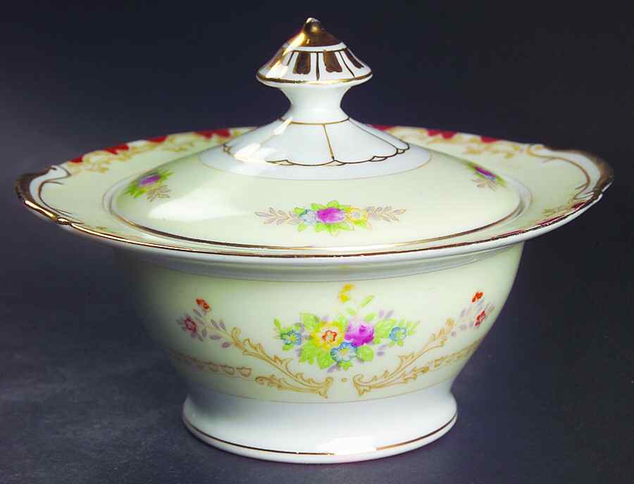 Mignon Sugar Bowl & Lid by Empress (Japan)-1