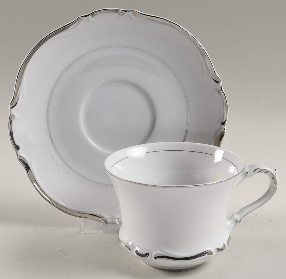 Monte Carlo Flat Cup & Saucer Set by Empress (Japan)-1