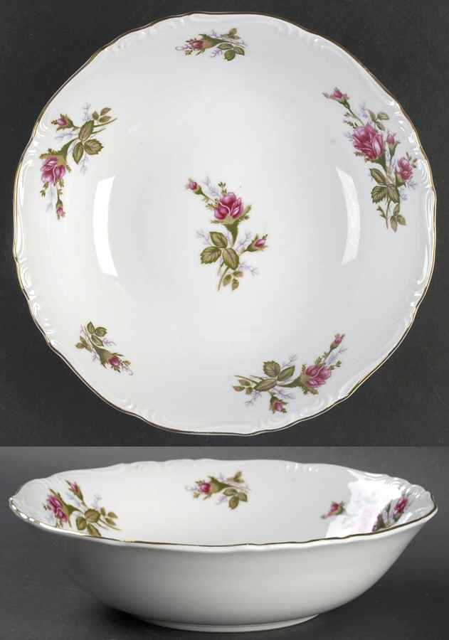 Moss Rose 9" Round Vegetable Bowl by Empress (Japan)-1