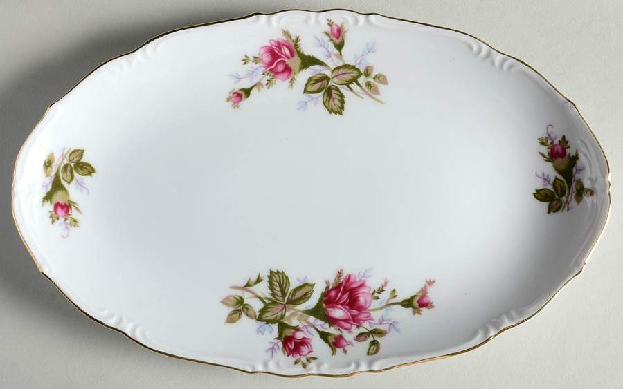 Moss Rose Relish/Gravy Underplate by Empress (Japan)-1