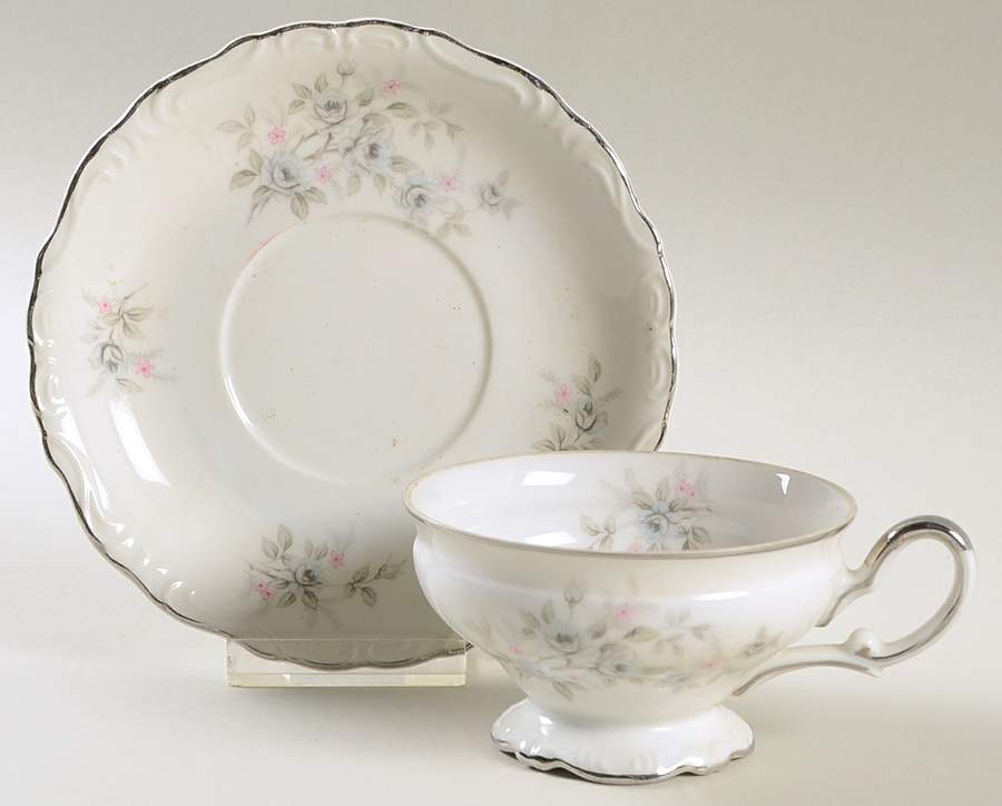 Patio Footed Cup & Saucer Set by Empress (Japan)-1