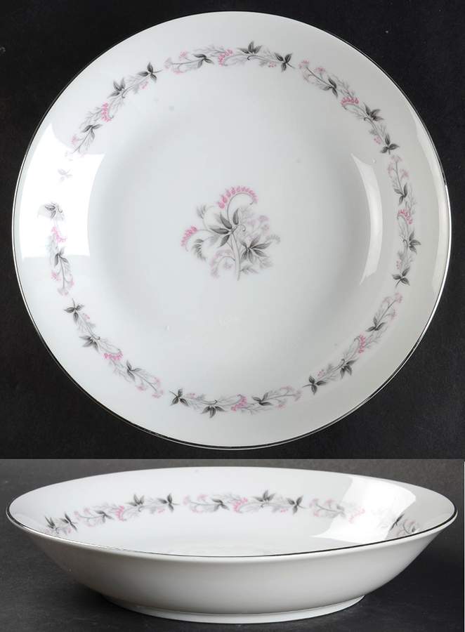 Pink Valley Coupe Soup Bowl by Empress (Japan)-1