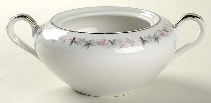 Pink Valley Sugar Bowl No Lid by Empress (Japan)-1