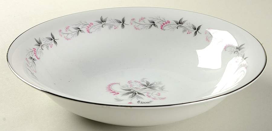 Pink Valley 9" Round Vegetable Bowl by Empress (Japan)-1