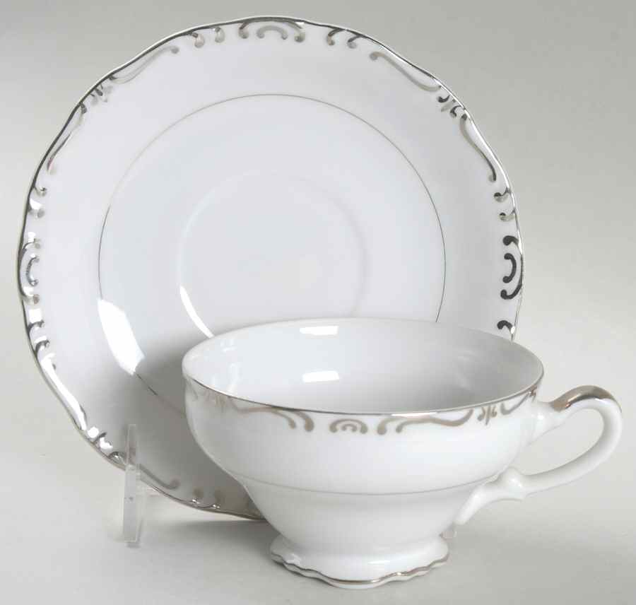 Regent Footed Cup & Saucer Set by Empress (Japan)-1
