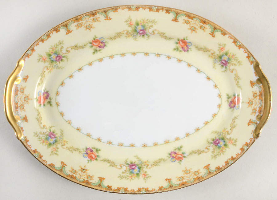 Regent 11" Oval Serving Platter by Empress (Japan)-1