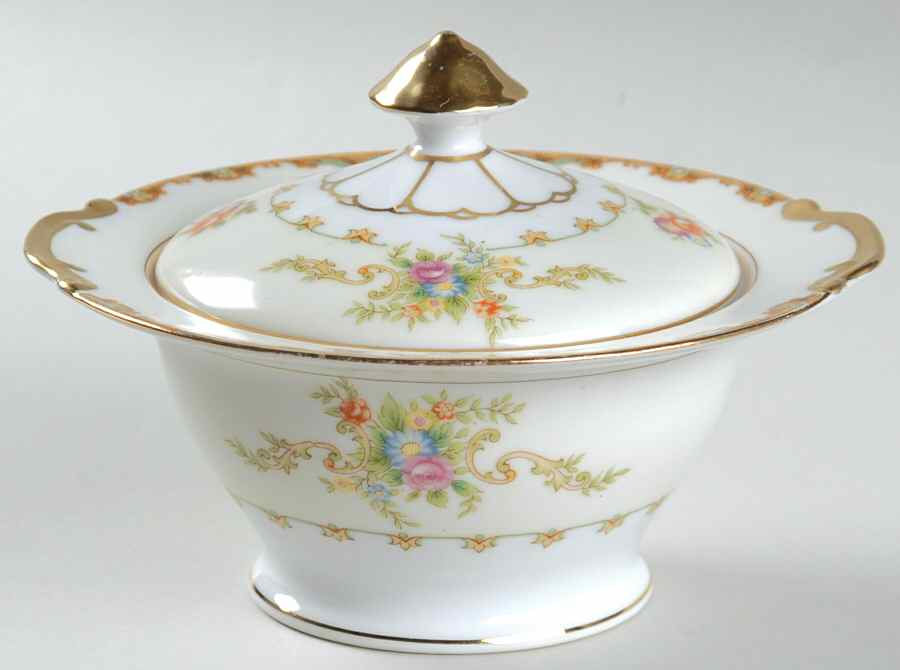 Regent Sugar Bowl & Lid by Empress (Japan)-1