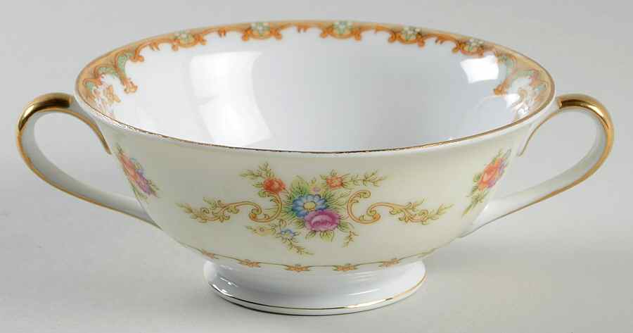 Regent Footed Cream Soup Bowl by Empress (Japan)-1