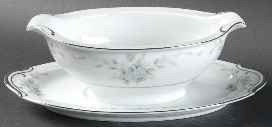 Rhapsody Gravy Boat with Attached Underplate by Empress (Japan)-1