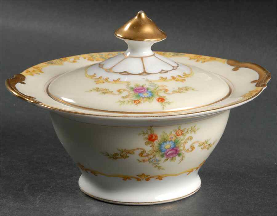 Rosaria Sugar Bowl & Lid by Empress (Japan)-1