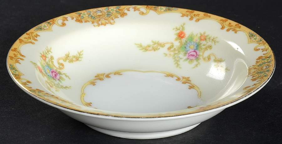 Rosaria Rim Fruit/Dessert (Sauce) Bowl by Empress (Japan)-1