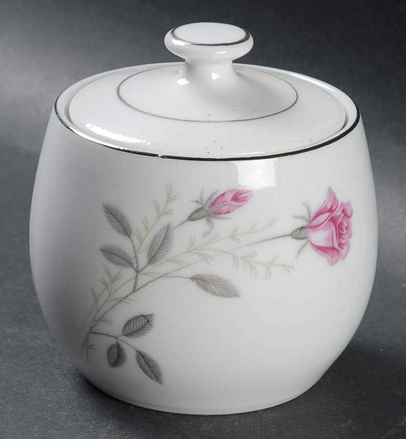 Rosedale Sugar Bowl & Lid by Empress (Japan)-1