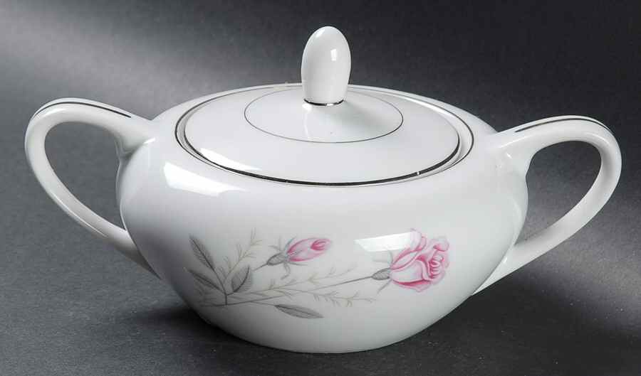 Rosedale Sugar Bowl & Lid by Empress (Japan)-1