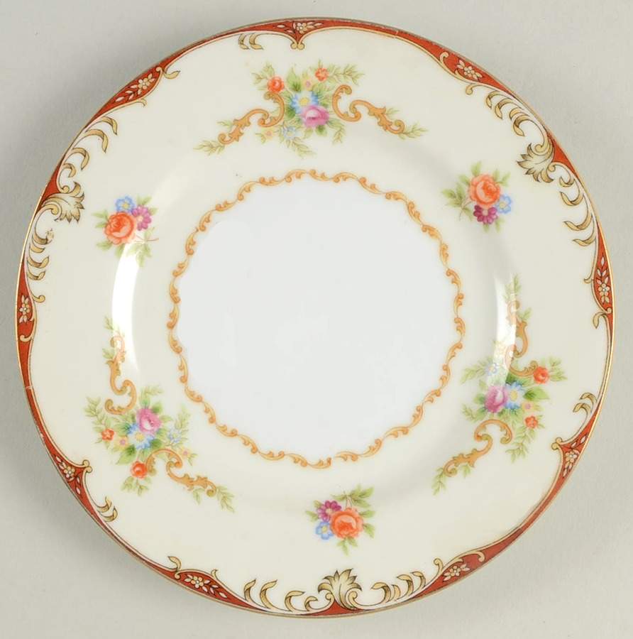 Roselle Bread & Butter Plate by Empress (Japan)-1