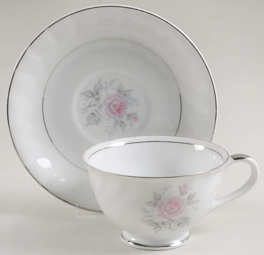 Rosita Footed Cup & Saucer Set by Empress (Japan)-1