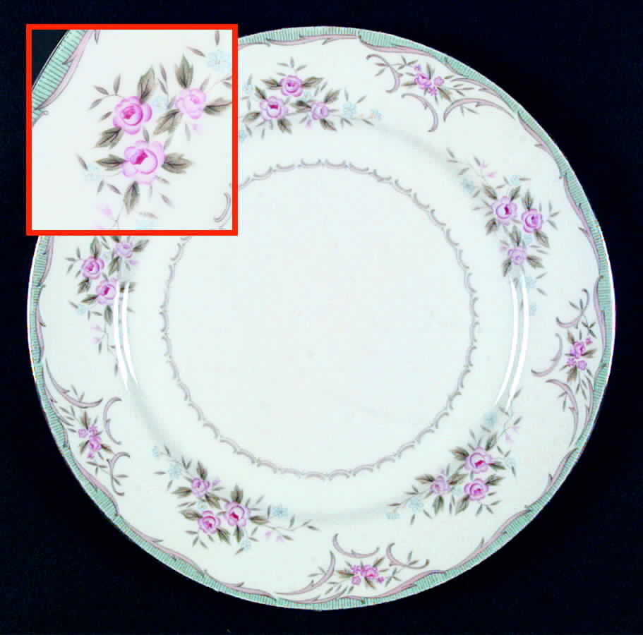 Rosina Blue (Japan) Dinner Plate by Empress (Japan)-1