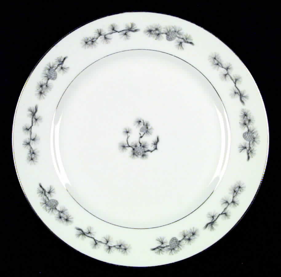 Silver Cone Dinner Plate by Empress (Japan)-1