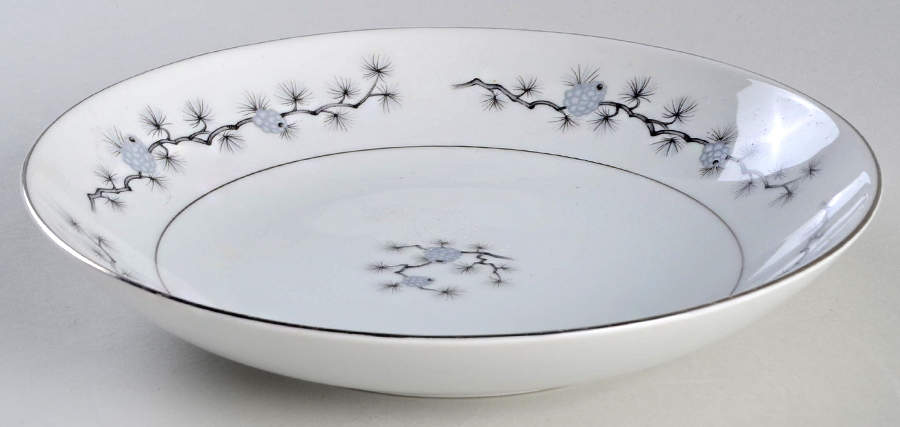 Silver Cone Coupe Soup Bowl by Empress (Japan)-1