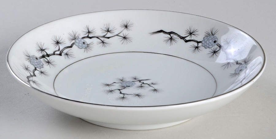 Silver Cone Fruit/Dessert (Sauce) Bowl by Empress (Japan)-1